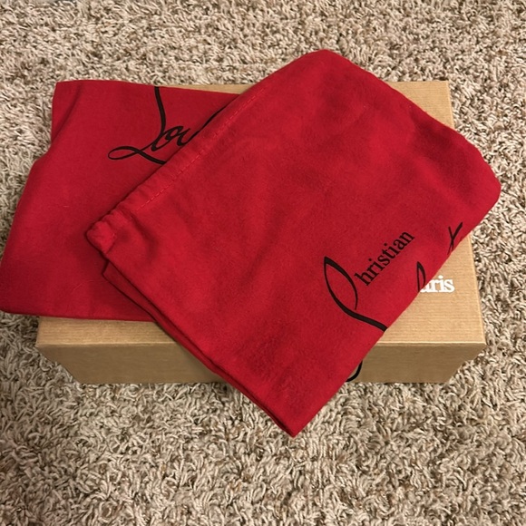 AUTHENTIC Christian Louboutin Kate 100 Heels- Patent Bird Heels - Picture 9 of 13